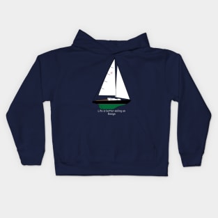 Pearson Ensign Sailboat - Life is better sailing an Ensign Kids Hoodie